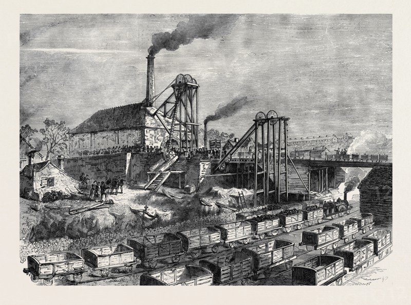 THE STAFFORDSHIRE COLLIERY EXPLOSION: THE TALKE COLLIERY, NEAR HANLEY, WHERE THE EXPLOSION HAPPENED, 1873