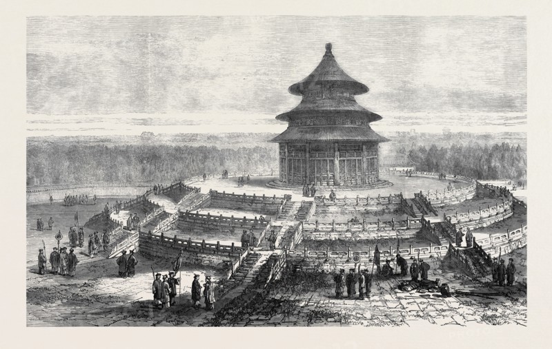 NORTH ALTAR OF THE TEMPLE OF HEAVEN, PEKIN, CHINA, 1873
