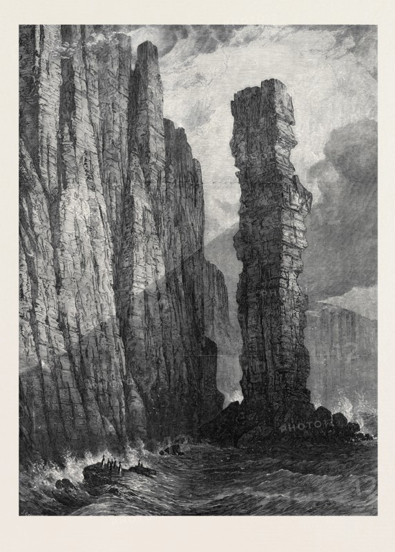 "THE OLD MAN OF HOY," BY S. READ, AT THE WINTER EXHIBITION OF THE SOCIETY OF PAINTERS IN WATER COLOURS, 1873