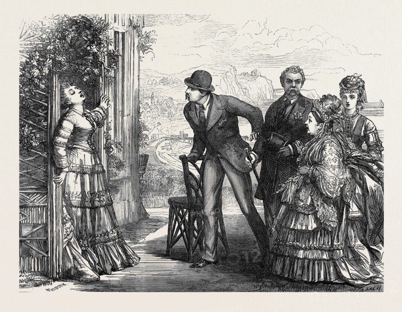 SCENE FROM "OLD SOLDIERS" AT THE STRAND THEATRE, 1873