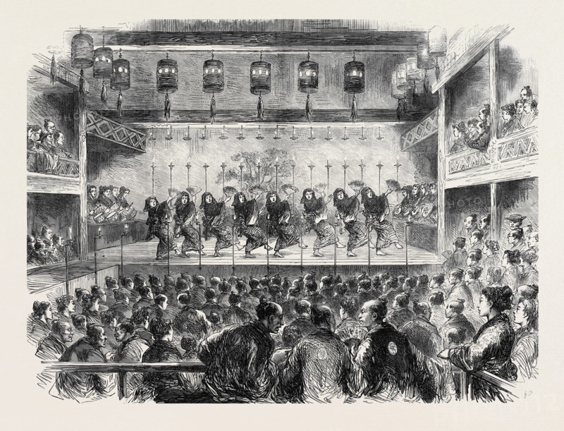 A JAPANESE BALLET AT THE THEATRE OF KYOTO, 1873