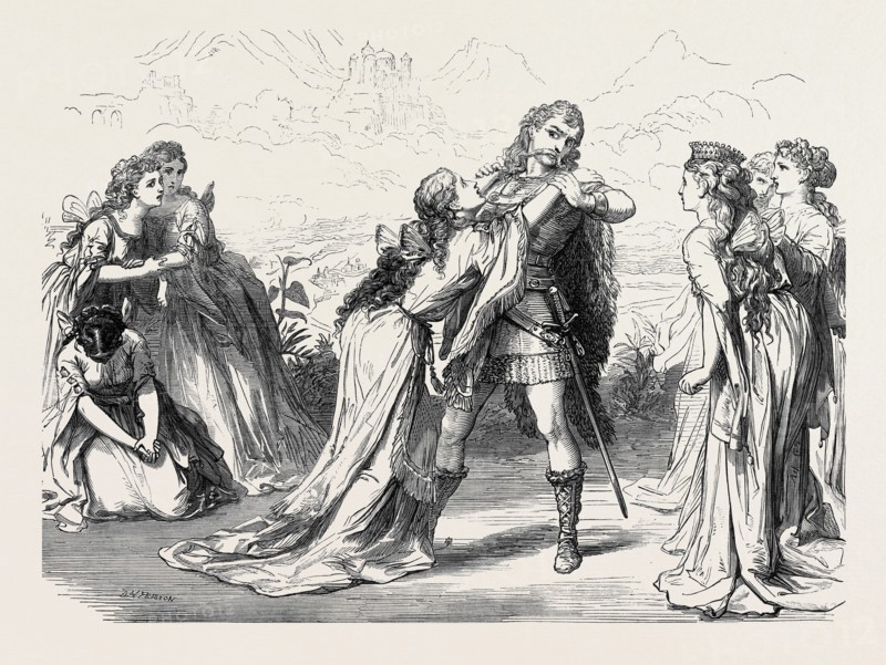 SCENE FROM "THE WICKED WORLD," AT THE HAYMARKET THEATRE, LONDON, 1873