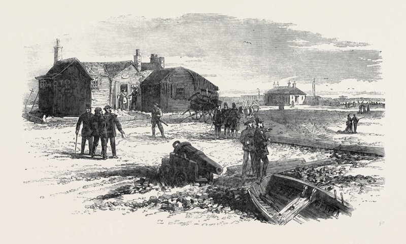 THE DISASTER IN THE CHANNEL: THE CHIEF BOATMAN'S HOUSE, FIRST BATTERY, DUNGENESS, 1873