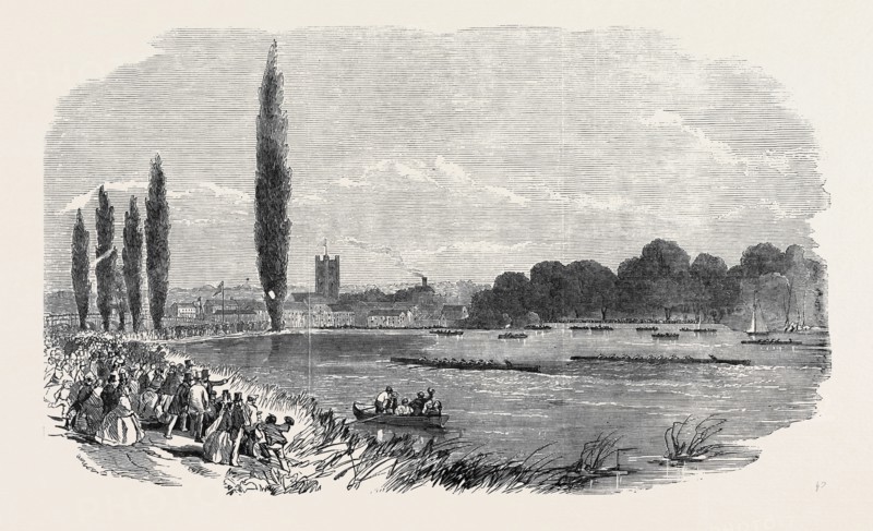 HENLEY REGATTA: GRAND CHALLENGE CUP MATCH, LONDON AND OXFORD.