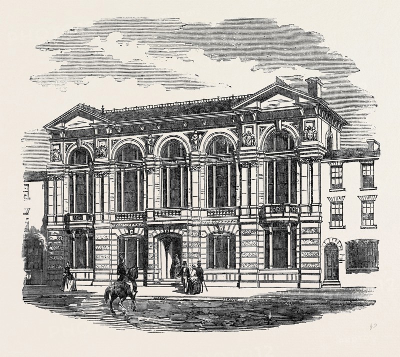 NEW TOWNHALL AND MARKETS, RUGBY.