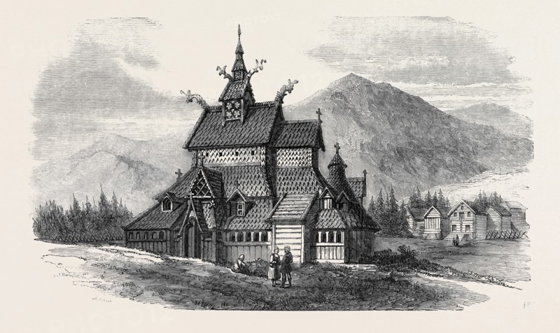 NORWEGIAN CHURCH AT BORGUND