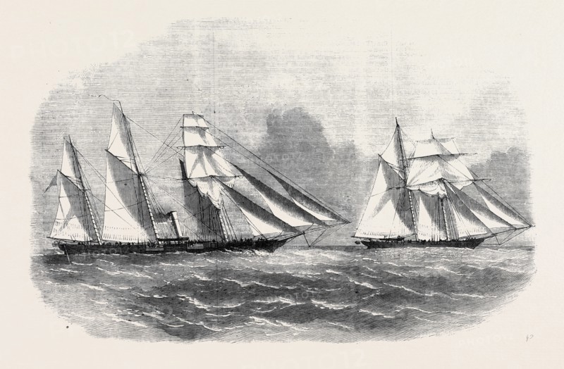H.M. GUN BOAT "TEASER" CAPTURING THE SLAVER "ABBOT DEVEREUX"