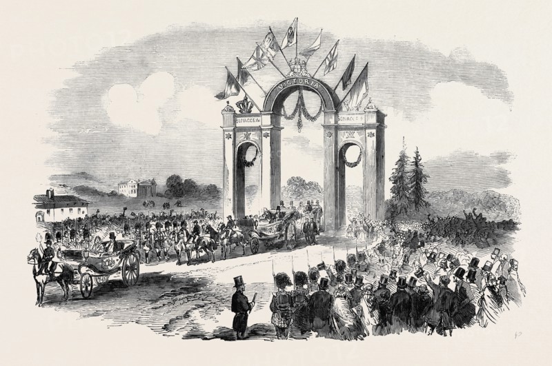 HER MAJESTY'S RETURN: THE QUEEN RECEIVING THE KEYS OF THE CITY OF ABERDEEN