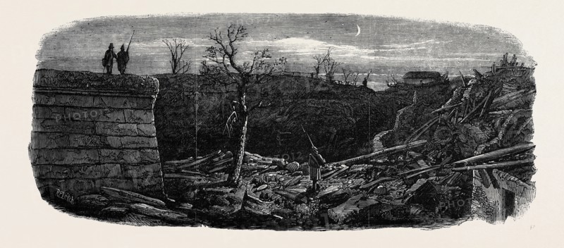 THE LATE EXPLOSION AT MAYENCE: SITE OF THE POWDER MAGAZINE, MAYENCE