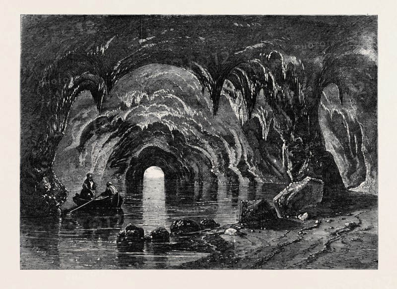THE BLUE GROTTO AT CAPRI, FROM MR. ALBERT SMITH'S NEW ENTERTAINMENT