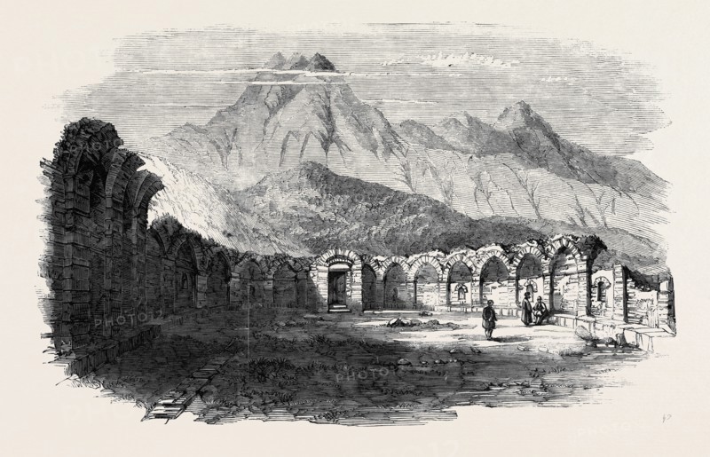 THE TEMPLE OF NEPTUNE AT ZOWAN, NEAR THE SOURCE OF THE STREAM WHICH SUPPLIED WATER TO CARTHAGE