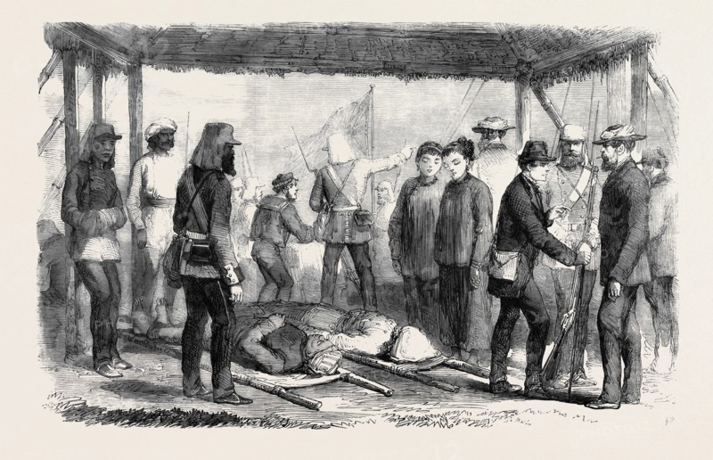 A SKETCH AT THE LANDING PLACE, CANTON, AFTER THE FIGHT