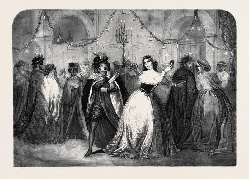 SCENE FROM "MUCH ADO ABOUT NOTHING," AT THE PRINCESS' THEATRE