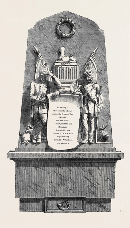 MONUMENT TO OFFICERS AND PRIVATES OF THE 90th LIGHT INFANTRY (PERTHSHIRE VOLUNTEERS) WHO FELL IN THE CRIMEAN WAR