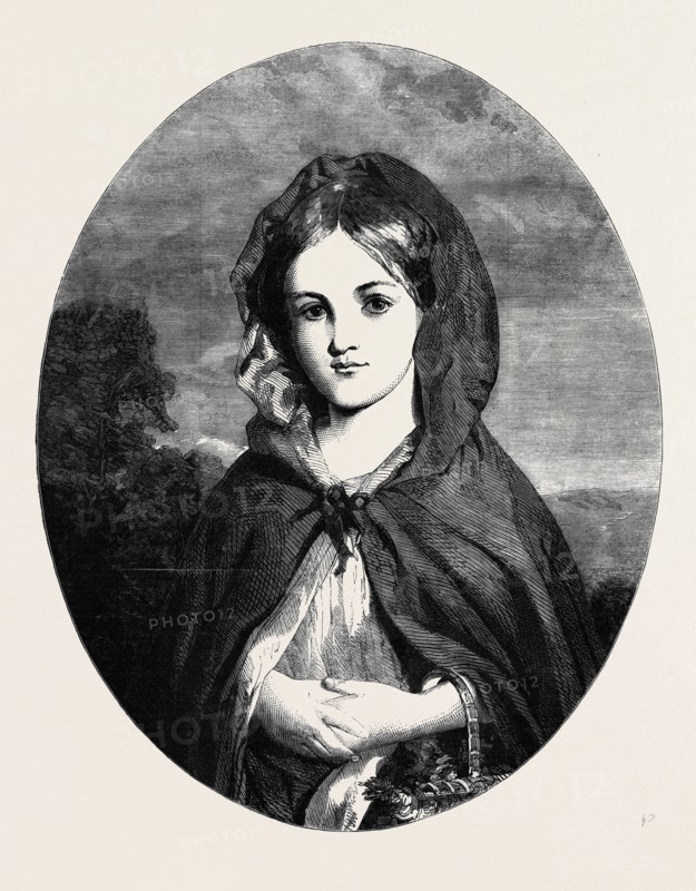 "LITTLE RED RIDING HOOD" PAINTED BY BAXTER, AT THE EXHIBITION OF THE SOCIETY OF BRITISH ARTISTS