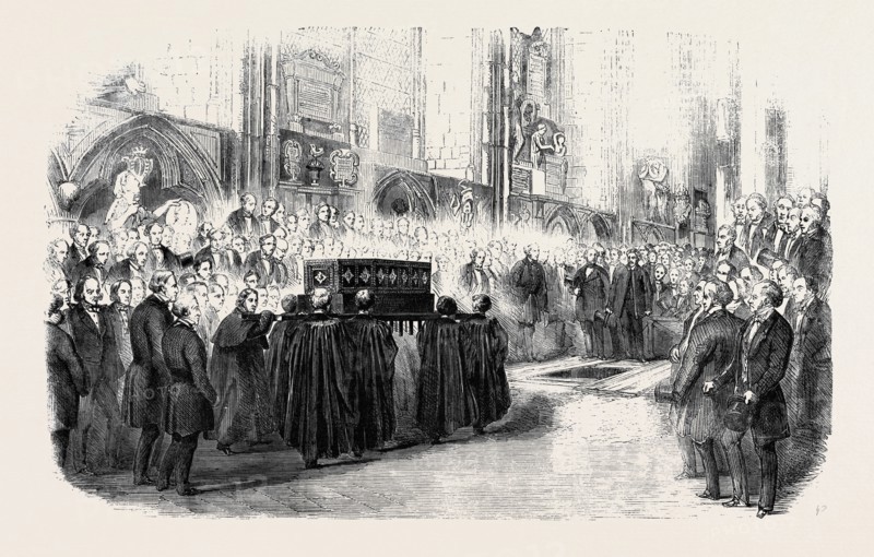 REINTERMENT OF JOHN HUNTER'S REMAINS IN WESTMINSTER ABBEY
