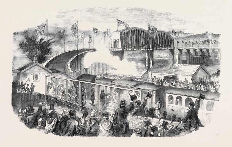 INAUGURATION OF THE ALBERT VIADUCT AT SALTASH BY THE PRINCE CONSORT, OPENING OF THE CORNWALL RAILWAY