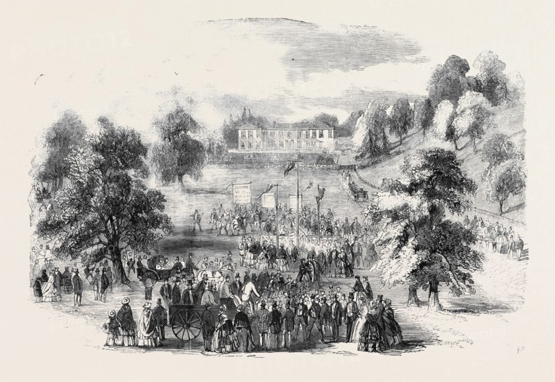 REJOICINGS IN THE PARK ADJOINING WICK HOUSE, CELEBRATION OF THE COMING OF AGE OF GEORGE WILLIAM, THE NINTH EARL OF COVENTRY, WORCESTERSHIRE