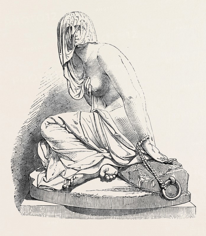 VEILED SLAVE IN A MARKET, (MILANESE SCULPTURE)