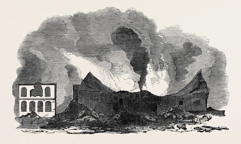 THE RECENT FIRE AT SAN FRANCISCO, RUINS OF STARKEY BROTHERS AND COMPANY'S PREMISES