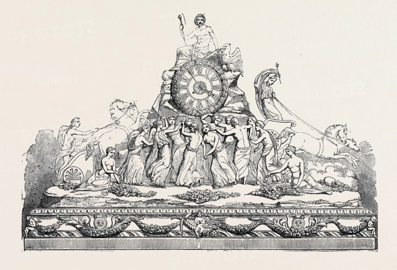 OR MOULU CLOCK, HOWELL AND JAMES, DESIGNED BY MR. ADAMS
