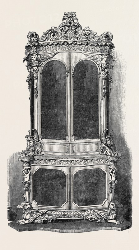 CABINET BY W. AND C. FREEMAN, NORWICH