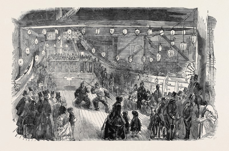 THE CHINESE JUNK ILLUMINATED, THE ASSAULT OF ARMS