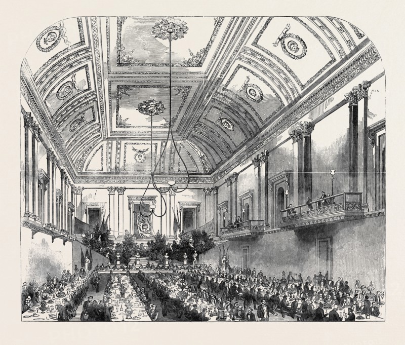 DINNER OF THE CANYNGES SOCIETY AND THE ARCHAEOLOGICAL INSTITUTE, VICTORIA-ROOMS, BRISTOL