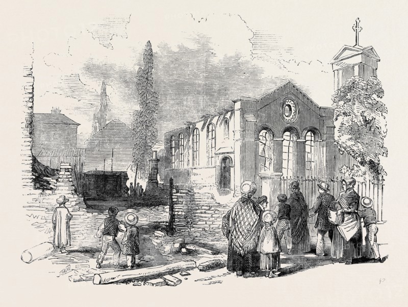 RUINS OF THE FIRE AT RICHMOND; UK