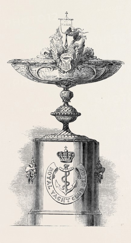 CUP PRESENTED BY THE KING OF THE BELGIANS TO THE ROYAL BELGIAN YACHT CLUB