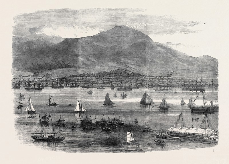 HONG KONG REGATTA: THE START FOR THE SCRATCH MATCH, 1869