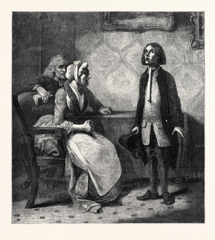"SCENE FROM 'THE HYPOCRITE,' " BY R. SMIRKE, R.A., IN THE NATIONAL GALLERY (BRITISH SCHOOL) SOUTH KENSINGTON MUSEUM, 1869