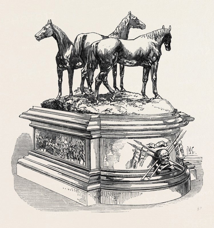 CENTRE ORNAMENT FOR THE MESS TABLE OF THE 17TH LANCERS, 1869