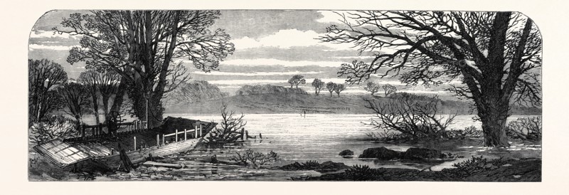 THE HUNTING DISASTER IN YORKSHIRE: THE FERRY-BOAT ON THE URE, 1869