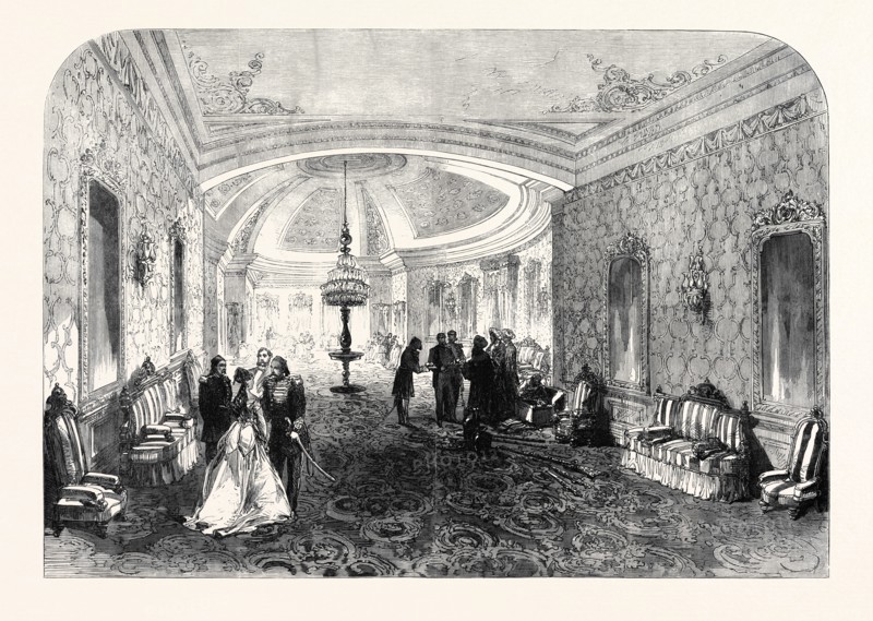 THE PRINCE AND PRINCESS OF WALES IN EGYPT: THE PALACE OF ESBEKIEH, CAIRO, EGYPT, 1869