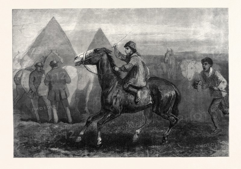 "AT KINGSTON FAIR," IN THE EXHIBITION OF THE COLLECTED WORKS OF THE LATE GEORGE H. THOMAS, 168, NEW BOND STREET, LONDON, UK, 1869
