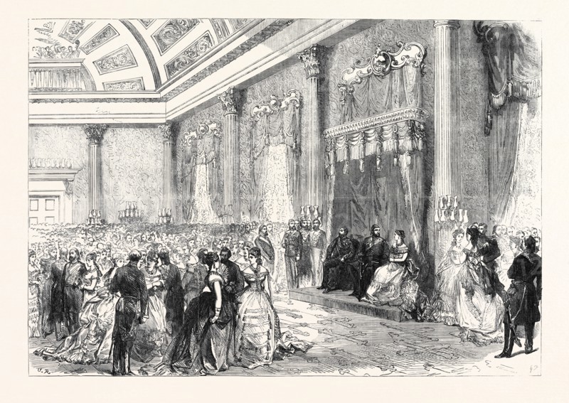 BALL AT THE BRITISH EMBASSY, CONSTANTINOPLE, IN HONOUR OF THE PRINCE AND PRINCESS OF WALES, 1869, ISTANBUL, TURKEY
