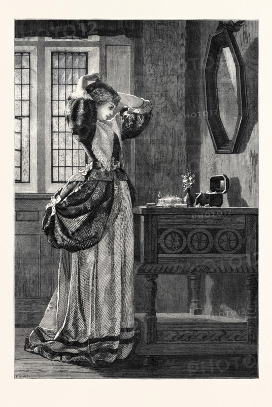 A DRAWING, BY A.C. LUXMORE, IN THE GENERAL EXHIBITION OF WATER COLOUR DRAWINGS AT THE DUDLEY GALLERY, 1869