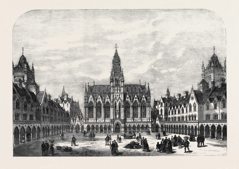 COLUMBIA MARKET, BETHNAL GREEN: THE QUADRANGLE, LONDON, UK, 1869
