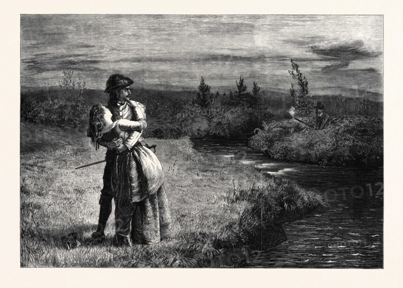 "FAIR HELEN OF KIRKCONNEL," BY J. ARCHER, IN THE EXHIBITION OF THE ROYAL ACADEMY, 1869