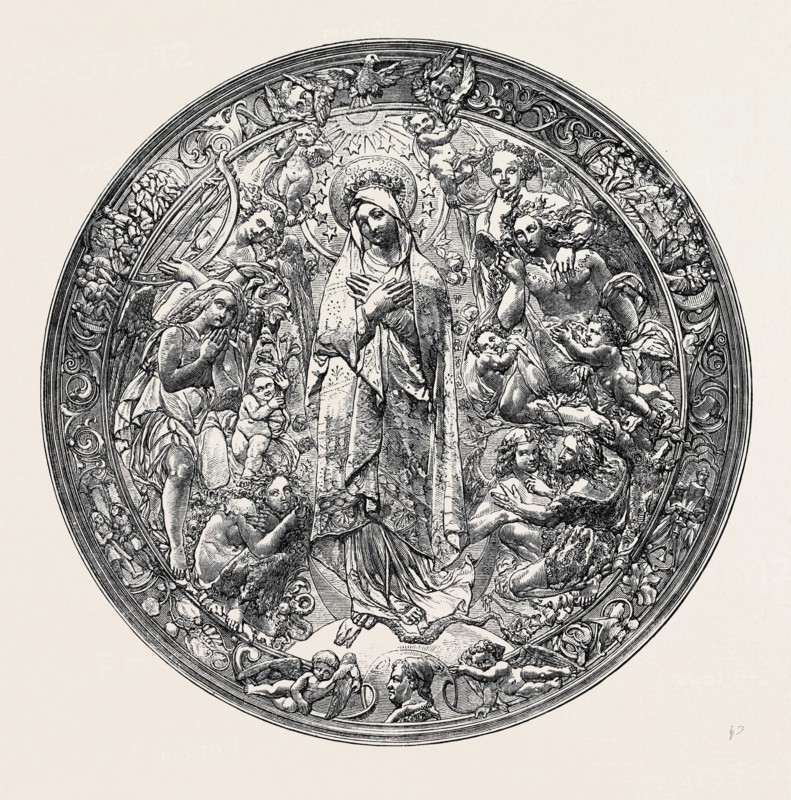 GOLD REPOUSSE MEDALLION, BY A. VECHTE