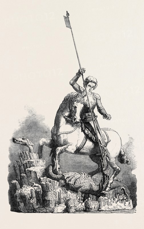 ST. GEORGE SLAYING THE DRAGON, FROM THE OLD PALACE AT PRAGUE