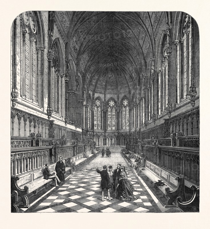 THE NEW CHAPEL OF ST. JOHN'S COLLEGE, CAMBRIDGE, UK, 1869