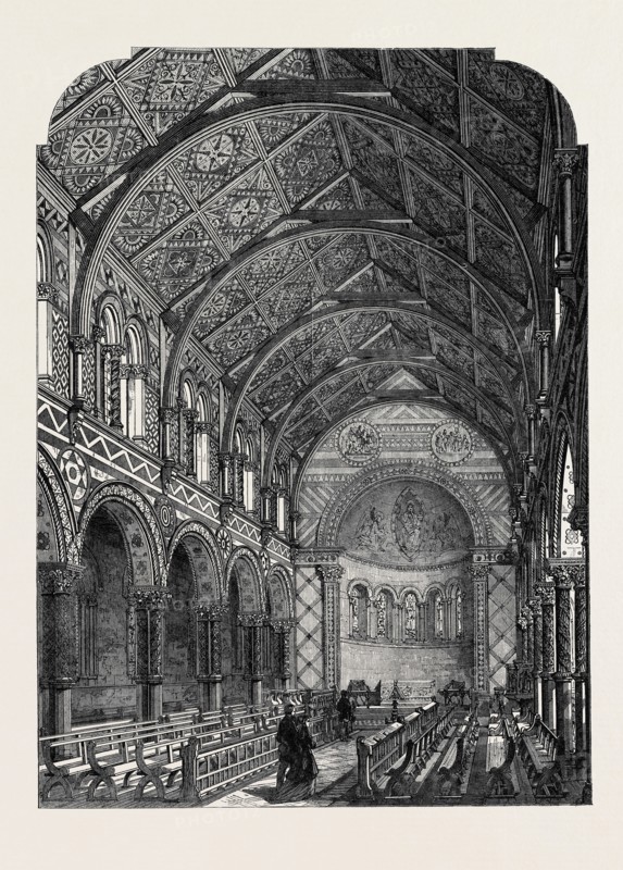 THE CHAPEL OF KING'S COLLEGE, STRAND, LONDON, UK, 1869