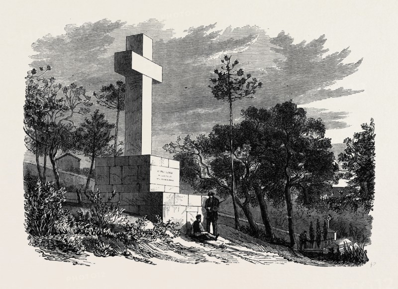 MONUMENT TO THE LATE LORD BROUGHAM AT CANNES, 1869