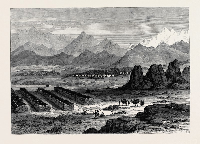 THE WAR IN AFGHANISTAN: GENERAL GOUGH'S CAMP AT GUNDAMUK, 1880