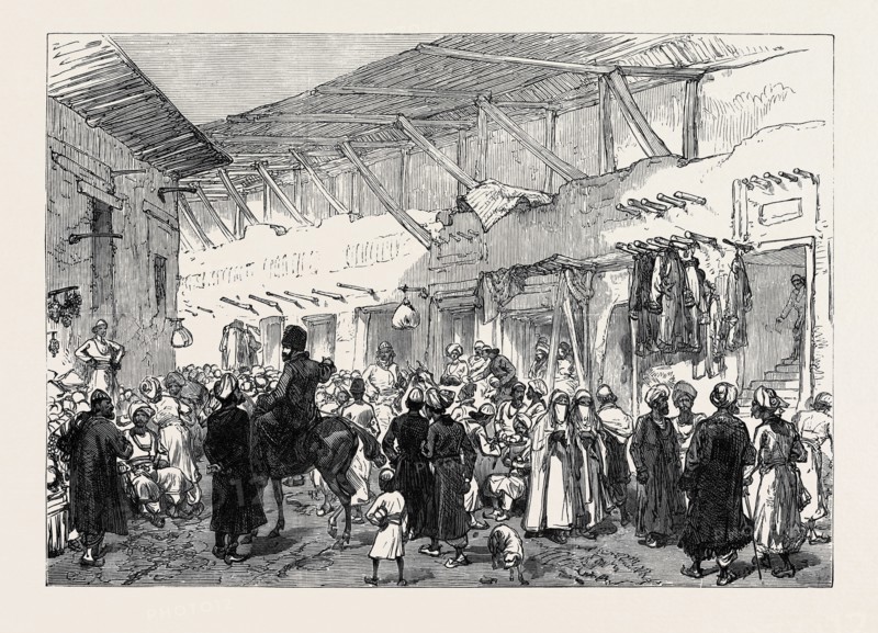 THE AFGHAN WAR: THE SHOR BAZAAR, CABUL, LOOTED BY THE ENEMY ON DEC. 14, 1880