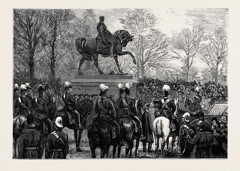 UNVEILING THE STATUE OF LORD GOUGH IN THE PHOENIX PARK, DUBLIN, IRELAND, 1880