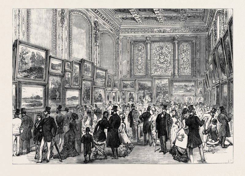 EXHIBITION OF THE CITY OF LONDON SOCIETY OF ARTISTS IN SKINNERS' HALL, CANNON STREET, 1880