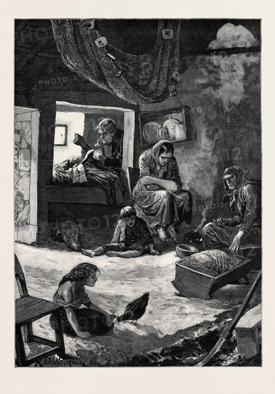 IRELAND: A FISHERMAN'S CABIN IN CONNEMARA, 1880